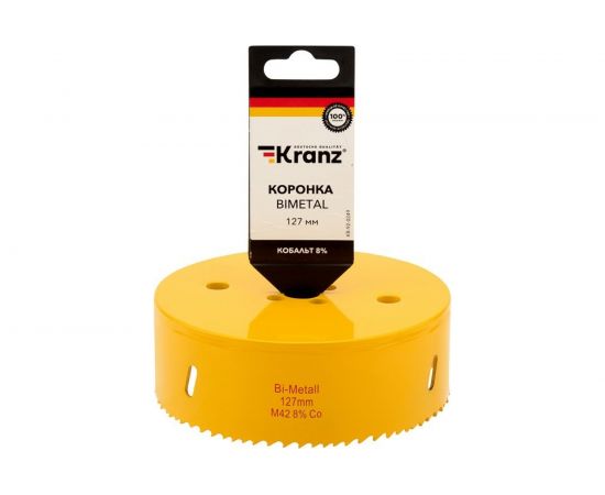 Коронка биметаллическая 127 мм KRANZ KR-92-0249 