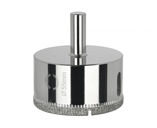 Коронка алмазная по керамике, плитке и стеклу 55 мм Diamond Industrial DIDCBC055 – изображение 2