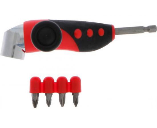 Адаптер угловой с набором бит 4 шт для дрели TUNDRA 3640679 – изображение 2