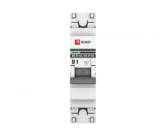 Автоматический выключатель EKF PROxima ВА 47-63, 1P, 1А, В, 4,5kA, SQ mcb4763-1-01B-pro – изображение 2