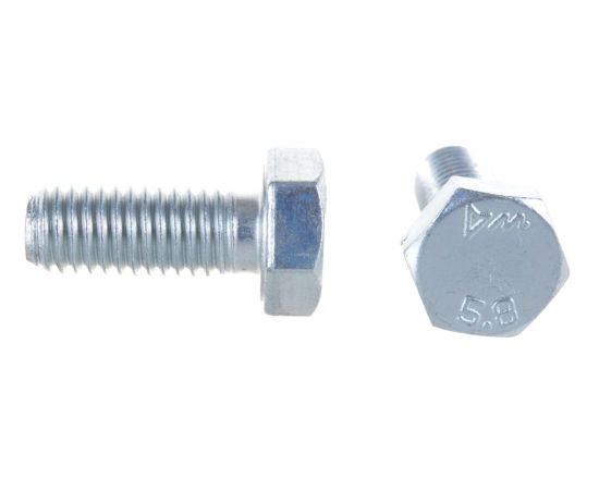 Болты МТК DIN 933 полная резьба 5.8 оцинк. 1 кг (примерно 83 шт) 8,0 x 20 114840 – изображение 2