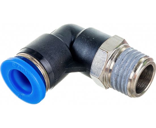 Фитинг цанговый угловой с наружной резьбой 1/4M для трубки диаметром 8 мм SHPI PL 08-R02 – изображение 2