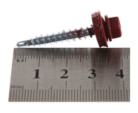 Кровельный саморез Daxmer 4,8х35 RAL 3011 250шт 03923 – изображение 3