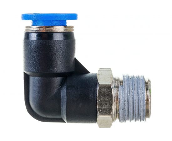 Фитинг цанговый угловой с наружной резьбой 1/4M для трубки диаметром 8 мм SHPI PL 08-R02 – изображение 3