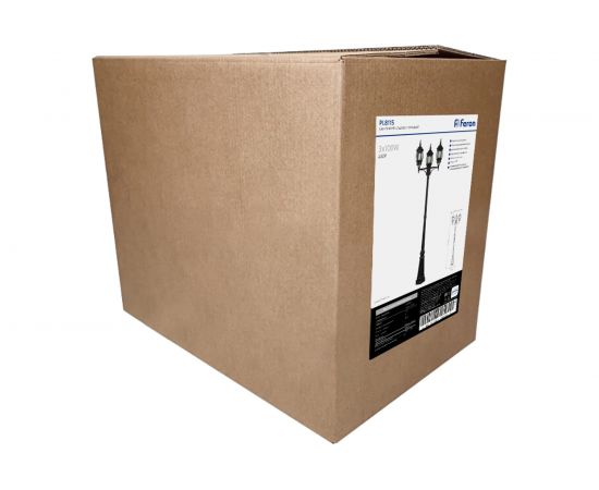 Садово-парковый светильник, столб 3*100W E27 230V, черный Feron 8115 11214 – изображение 4