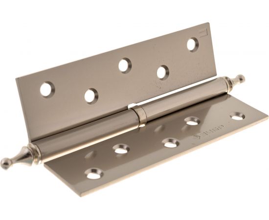 Дверная разъемная петля Зубр Эксперт 1 подшипник цвет матовая никель PN правая с крепежом 125x75x2.5 мм 2 шт. 37605-125-4R – изображение 4