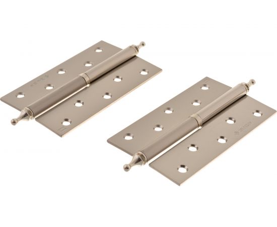 Дверная разъемная петля Зубр Эксперт 1 подшипник цвет матовая никель PN правая с крепежом 125x75x2.5 мм 2 шт. 37605-125-4R – изображение 5