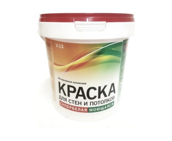 Интерьерная краска VIRTUOSO V-13 L 3кг супербелая, латексная, моющаяся, морозостойкая 11588986 