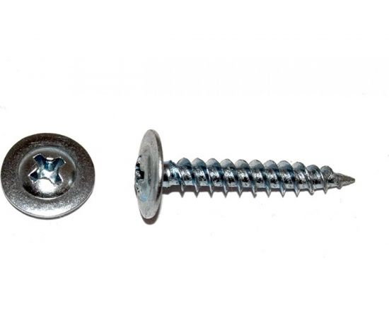 Саморез с прессшайбой КРЕП-КОМП острый 4,2х14, 100 шт. пшо14мф 