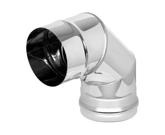 Колено (115 мм; AISI 430-0.8мм; 3 секции; 90 град.) Везувий А-210208 