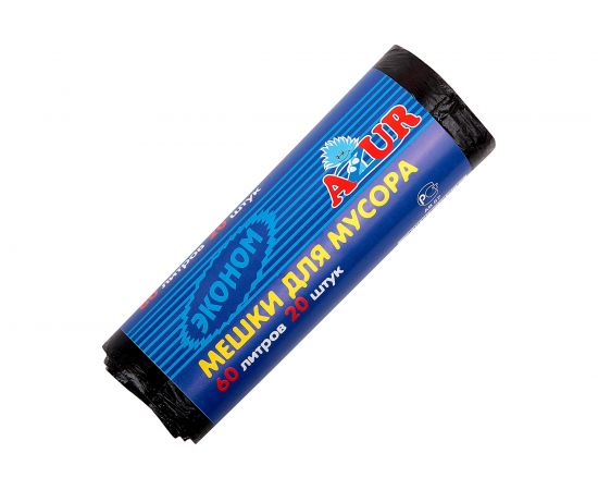 Мешки для мусора Эконом (20 шт; 60 л) AZUR 901540 