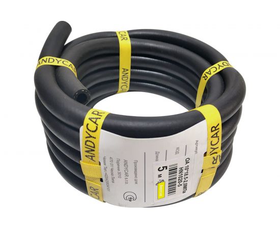 Шланг резиновый 3-х слойный маслобензостойкий ГОСТ 10362-2017 (10х18.5; 20 атм.; бухта 5м) Andycar HN1020-5 