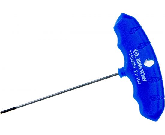 Т-образный шестигранник KING TONY 2 мм, 90,0 х 137,0 мм, с шаровым окончанием 115002MR 