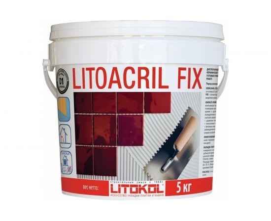 Пастообразный клей LITOKOL LITOACRIL FIX 5 kg bucket 480910002 