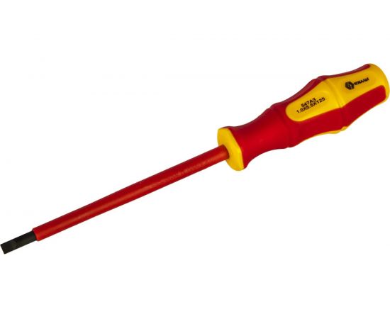 Отвертка диэлектрическая Ultra Grip SL 5,5 х 125 мм CR-V КОБАЛЬТ 646-454 