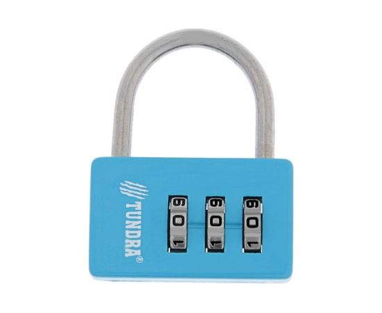 Навесной кодовый замок TUNDRA ZK004 синий 4136754 