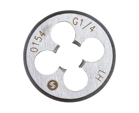 Трубная плашка ИНСТУЛС G 1/4 38x10 9ХС 2654-0154 лев ГОСТ 9740-71 00001252571 – изображение 2