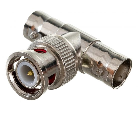 Переходник TDM штекер BNC - х2 гнезда BNC, тройник, индивидуальная упаковка SQ1809-0033 – изображение 2