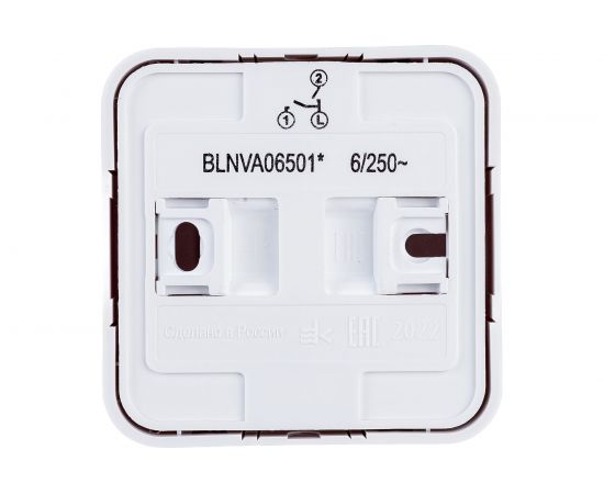 2-клавишный выключатель Schneider Electric BLANCA, открытой установки, 6А, 250B, белый BLNVA065011 – изображение 2