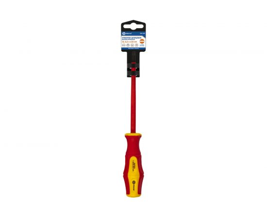 Отвертка диэлектрическая Ultra Grip SL 5,5 х 125 мм CR-V КОБАЛЬТ 646-454 – изображение 2