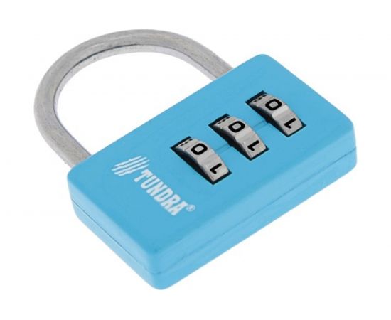 Навесной кодовый замок TUNDRA ZK004 синий 4136754 – изображение 2