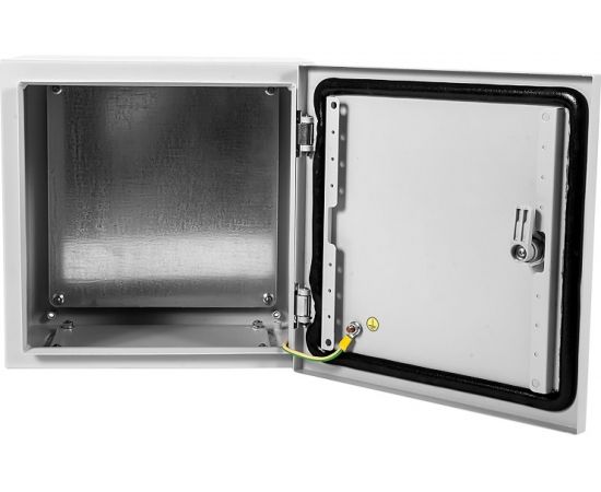 Электротехнический настенный шкаф ЦМО сплошная металлическая дверь, серый EMW-300.300.210-1-IP66 – изображение 3