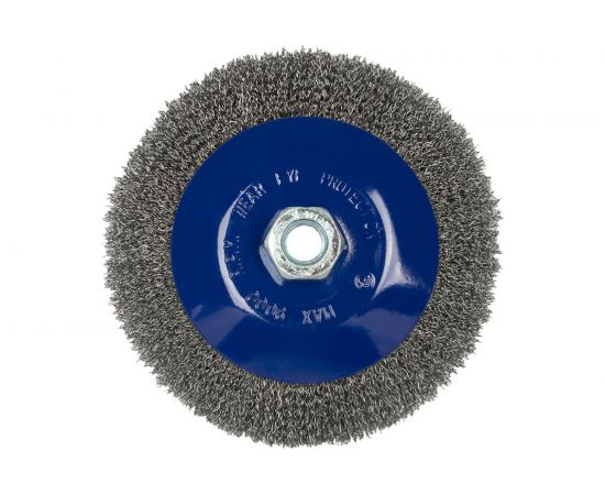 Кордщетка радиальная с наклоном, мягкая, 150 мм, М14 для МШУ ПРАКТИКА 799-925 – изображение 3