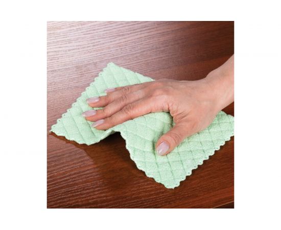 Универсальные салфетки ЛАЙМА микрофибра губчатая 3 слоя, 17х20см, ромбы, комплект 3 шт. 606657 – изображение 3