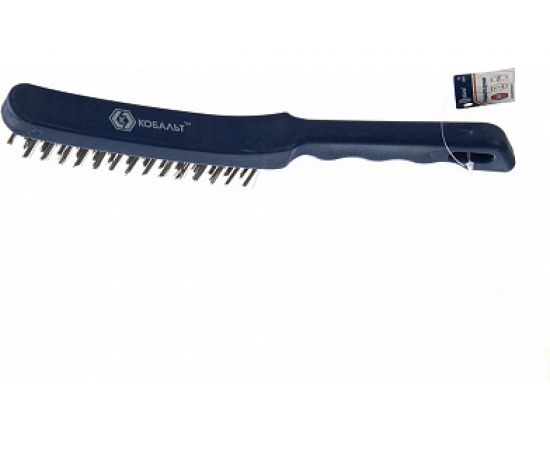 Кордщетка (ручная, 4-рядная, стальная, 280 мм) КОБАЛЬТ 248-658 – изображение 3