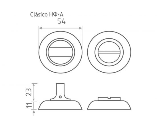 Накладка под фиксатор НОРА-М НФ-А ст.бронза 7972 – изображение 3