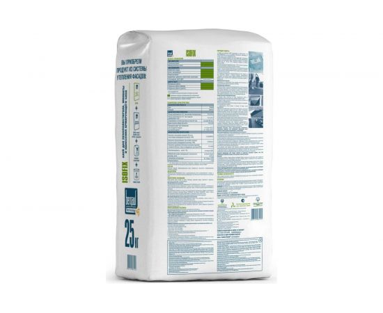Клей для пенополистирола, минваты и нанесения армирующего слоя Bergauf Isofix 25 кг 10647 – изображение 3
