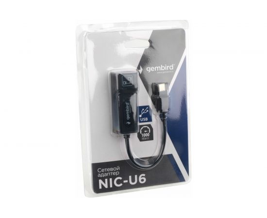 Сетевой адаптер Gembird Ethernet Type-C - Fast Ethernet adapter, NIC-U6 – изображение 3
