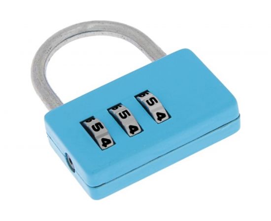 Навесной кодовый замок TUNDRA ZK004 синий 4136754 – изображение 3