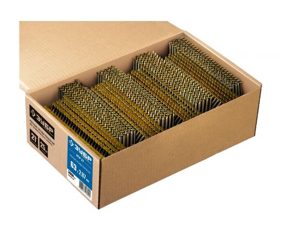 Реечные гвозди ЗУБР РГР-21 63 мм, рифленые, 3000 шт. 305392-63 – изображение 3