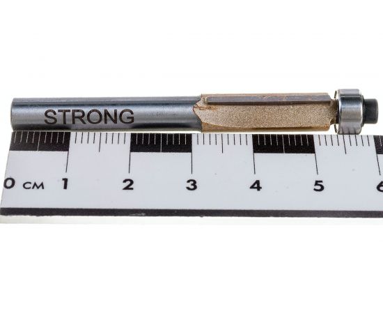 Фреза по дереву кромочная прямая с нижним подшипником 8x20 мм, хв-к 6 мм Strong СТФ-10200820 – изображение 4