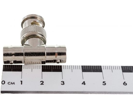 Переходник TDM штекер BNC - х2 гнезда BNC, тройник, индивидуальная упаковка SQ1809-0033 – изображение 4