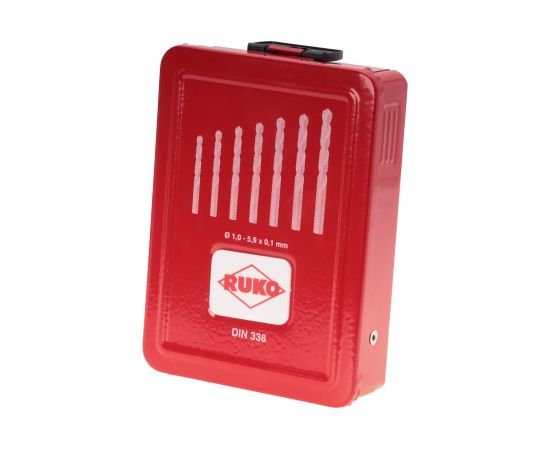 Набор сверл по металлу (50 шт; HSS-Co; 1-5.9 мм) Ruko 215217 – изображение 4
