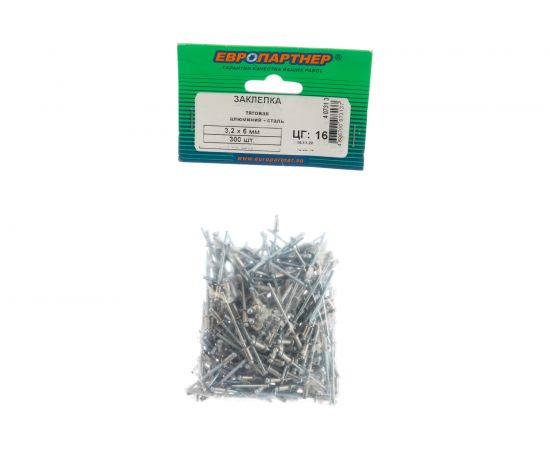 Заклепка тяговая Al-сталь (300 шт; 3.2х6 мм) ЕВРОПАРТНЕР 4 0731 3 – изображение 4