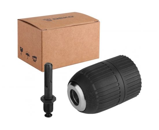 Патрон быстрозажимной CH02 (1.5-13 мм;1/2""-20 UNF; с адаптером SDS+) DEKO 065-0799 