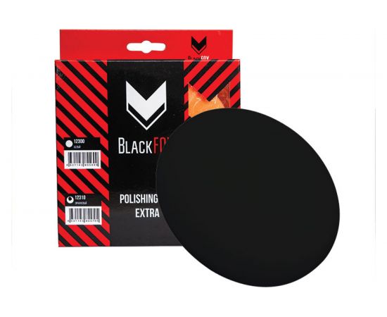 Круг полировальный поролоновый на липучке 150х25 мм мягкий черный BlackFox 12320 