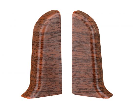 Торцевые заглушки для плинтуса IDEAL Классик 55 мм, 293 орех темный К-П55-Тп-Ф1 293 ОРХ ТЕМ 