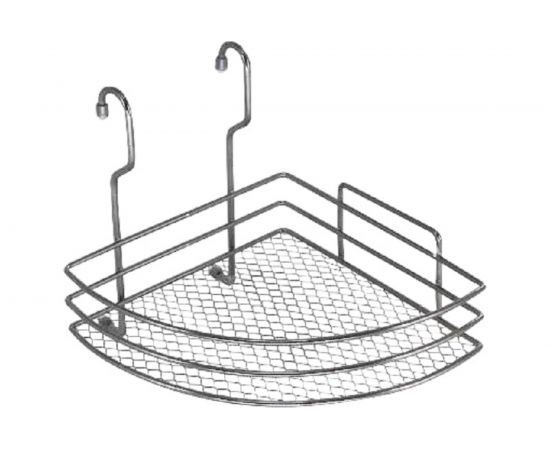 Полка для рейлинга Rosenberg 1 ярус, угловая, с сетчатым дном RUS-280533 