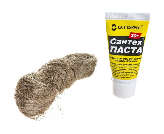 Набор Сантехкреп "Сантехпаста" 20 гр. + лен 14 гр 2.2.4. 