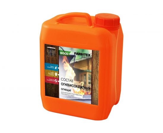 Огнебиозащитный пропиточный состав для древесины FARBITEX Огнещит 5 л 4300004740 