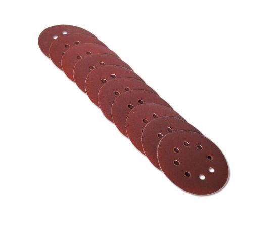 Круг абразивный перфорированный 125 мм, P40 425-500 мкм, 10 шт. SANTOOL 060202-125-040 