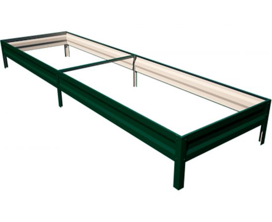 Грядка ГеоПластБорд 1x3 м, высота 20 см, зелёная 5951320Gr 