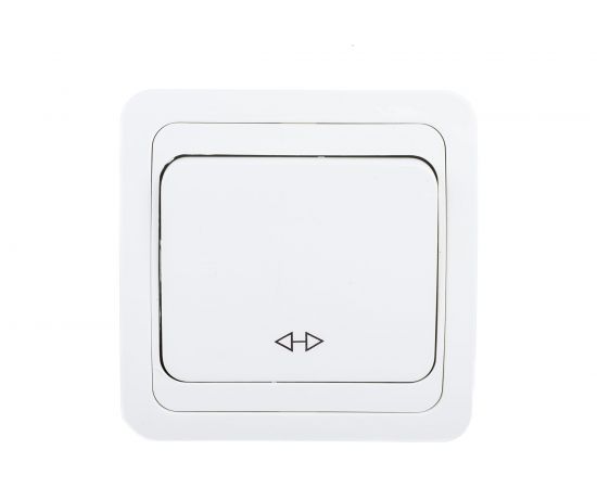 1-клавишный перекрестный выключатель TDM 10А белый Валдай SQ1804-0041 