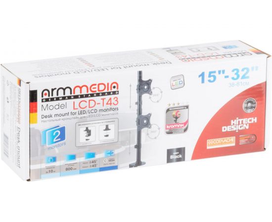 Кронштейн для мониторов Arm media LCD T43 black 10166 – изображение 13