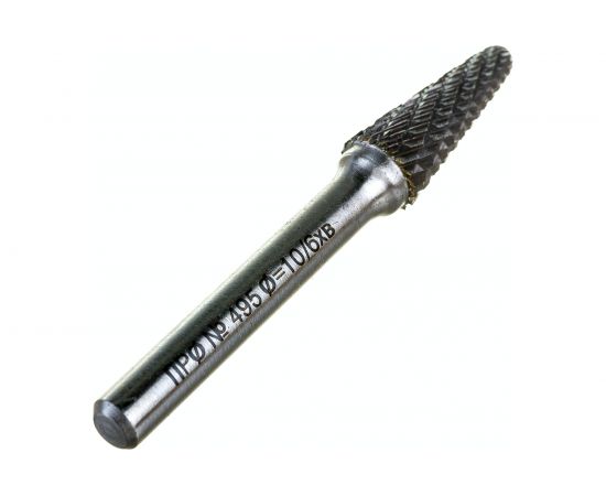 Борфреза твердосплавная (10x6x25x70 мм; тип L-Конус с радиусом) Профоснастка №495 860961025700 – изображение 2