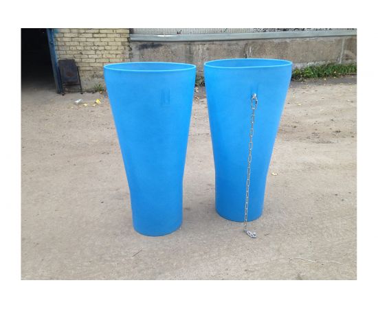 Прямая секция мусоросброса POLIMER GROUP синий SMS113 – изображение 2